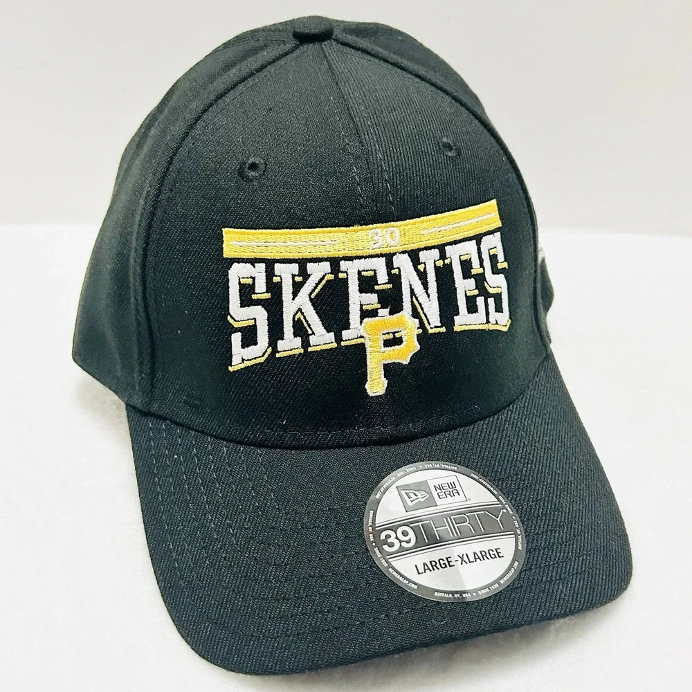 New Era Paul Skenes Pittsburgh Pirates Script 39THIRTY Hat Cap Stretch Flex L/XL